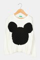 United Colors of Benetton Фино плетен пуловер с десен Mickey Mouse Момичета