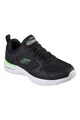 Skechers Pantofi sport de piele cu insertii de plasa Dynamight Barbati