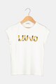 Liu Jo Tricou cu logo stralucitor Fete