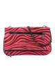 PARFOIS Geanta crossbody de piele cu par scurt si animal print Femei