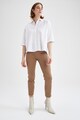 DeFacto Pantaloni crop chino slim fit Valentina Femei