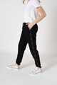 CALVIN KLEIN Pantaloni sport din bumbac organic cu benzi laterale cu logo Femei