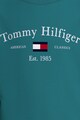 Tommy Hilfiger Bluza sport de bumbac organic cu imprimeu logo Baieti