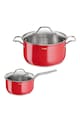 Tefal Set inox 6 piese,  Intuition, rosu Femei