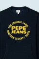 Pepe Jeans London Bluza sport cu decolteu la baza gatului si imprimeu logo Baieti