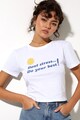 Motel Rocks Памучна тениска с десен и надписи Жени