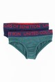 United Colors of Benetton Underwear Set 2 perechi de chiloti cu banda logo elastica in talie,logo mare Baieti