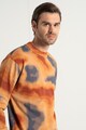 Scotch & Soda Bluza sport cu decolteu la baza gatului si model tie-dye Barbati