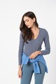 Vero Moda Bluza tip body striata cu decolteu in V Ramone Femei