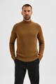 Selected Homme Пуловер от органичен памук с висока яка Мъже