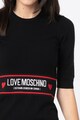 Love Moschino Вълнена рокля с лого Жени