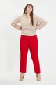 Trendyol Pantaloni crop cu talie inalta Femei