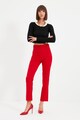 Trendyol Pantaloni crop cu talie inalta Femei