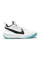 Nike Pantofi cu garnituri de piele pentru baschet Team Hustle 10 Fete