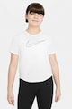 Nike Tricou cu imprimeu logo si tehnologie Dri-Fit, pentru antrenament One Fete