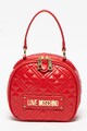 Love Moschino Geanta de piele ecologica cu maner si logo brodat Femei