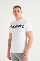 SUPERDRY Tricou cu decolteu la baza gatului si logo supradimensionat Barbati