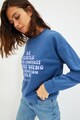 Trendyol Bő fazonú feliratos pulóver női
