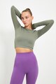 Trendyol Bluza crop cu aspect striat Femei