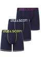 Lyle & Scott Set de boxeri cu banda cu logo in talie Davy - 3 perechi Barbati