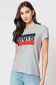 Levi's Tricou cu decolteu la baza gatului si logo Femei