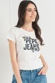 Pepe Jeans London Tricou cu imprimeu logo Bernadette Femei