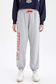 DeFacto Pantaloni sport relaxed fit cu imprimeu tematic NBA Femei