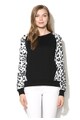 Vero Moda Bluza sport negru cu alb si garnituri cu animal print Femei