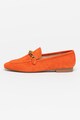 GUESS Pantofi loafer de piele intoarsa cu aplicatie metalica Femei