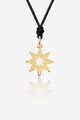 MOOGU Colier cu pandantiv de aur de 14K in forma de stea Femei