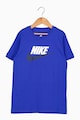 Nike Памучна тениска Futura с лого Момчета