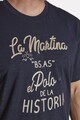 LA MARTINA Памучна тениска на лога Мъже