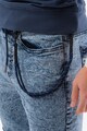 OMBRE Mosott hatású slim fit jogger nadrág férfi