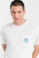 Lee Kerek nyakú mintás póló felirattal férfi