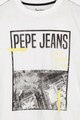 Pepe Jeans London Tricou de bumbac cu imprimeu grafic si logo Baieti