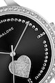 Marc Malone Иноксов мрежест часовник с кристали Жени