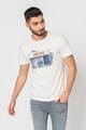 BLEND Tricou cu decolteu la baza gatului si model grafic Barbati