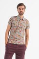 BLEND Tricou polo slim fit cu imprimeu tropical Barbati