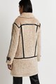 RIVER ISLAND Palton cu blana shearling si revere decupate Femei