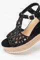 Bullboxer Sandale-espadrile wedge cu aspect impletit Femei