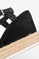 Bullboxer Sandale-espadrile wedge cu aspect impletit Femei