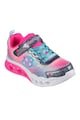 Skechers Flutter Heart Lights colorblock dizájnú tépőzáras sneaker Lány