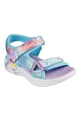 Skechers Sandale cu velcro si model colorblock Unicorn Dreams Fete