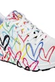 Skechers Pantofi sport wedge cu imprimeu Spread The Love Femei