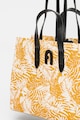 Furla Kenzia mintás shopper fazonú táska bőrrészletekkel női