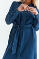 Tatuum Дънкова рокля Deneko тип риза с колан Жени