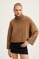 Mango Calera bő fazonú csavart kötésmintás pulóver női