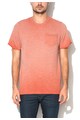 Jack & Jones Bluza sport rosu teracotta cu maneci scurte Gabe Barbati