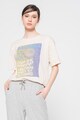 ICHI Тениска от органичен памук с фигурална шарка Жени