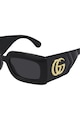 Gucci Правоъгълни слънчеви очила с плътен цвят Жени